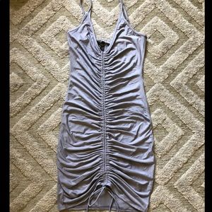 Fashion Nova Dresses - Grey Ruched Dress Fashion Nova Dresses - Grey Ruched Dress